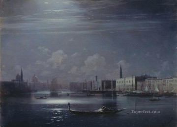 paisaje nocturno venecia romántico Ivan Aivazovsky ruso Pinturas al óleo